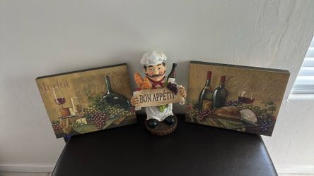 Two paintings and the chef 20 Dollars