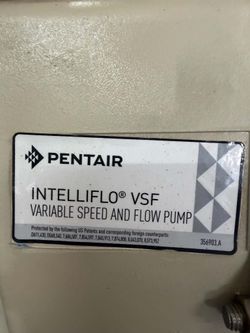 Pentair intelliflo vsf 3hp