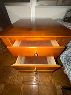 Real wooden velvet lined dresser