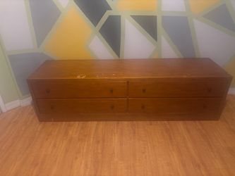 Wood dresser drawer