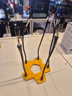KOTTO Third Hand Soldering Tool PCB Holder Four Magnetic Based Flexible Metal | Yellow $25