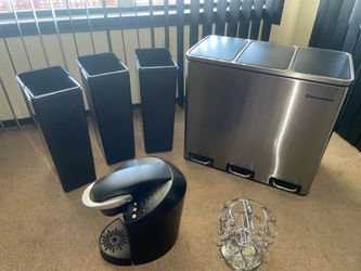 coffee maker Kitchen supplies , trashcan, coffee maker
