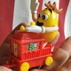 M&M Christmas Collectible Yellow Riding Train Series 1 Caboose