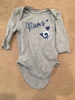 Rams long sleeve onesies