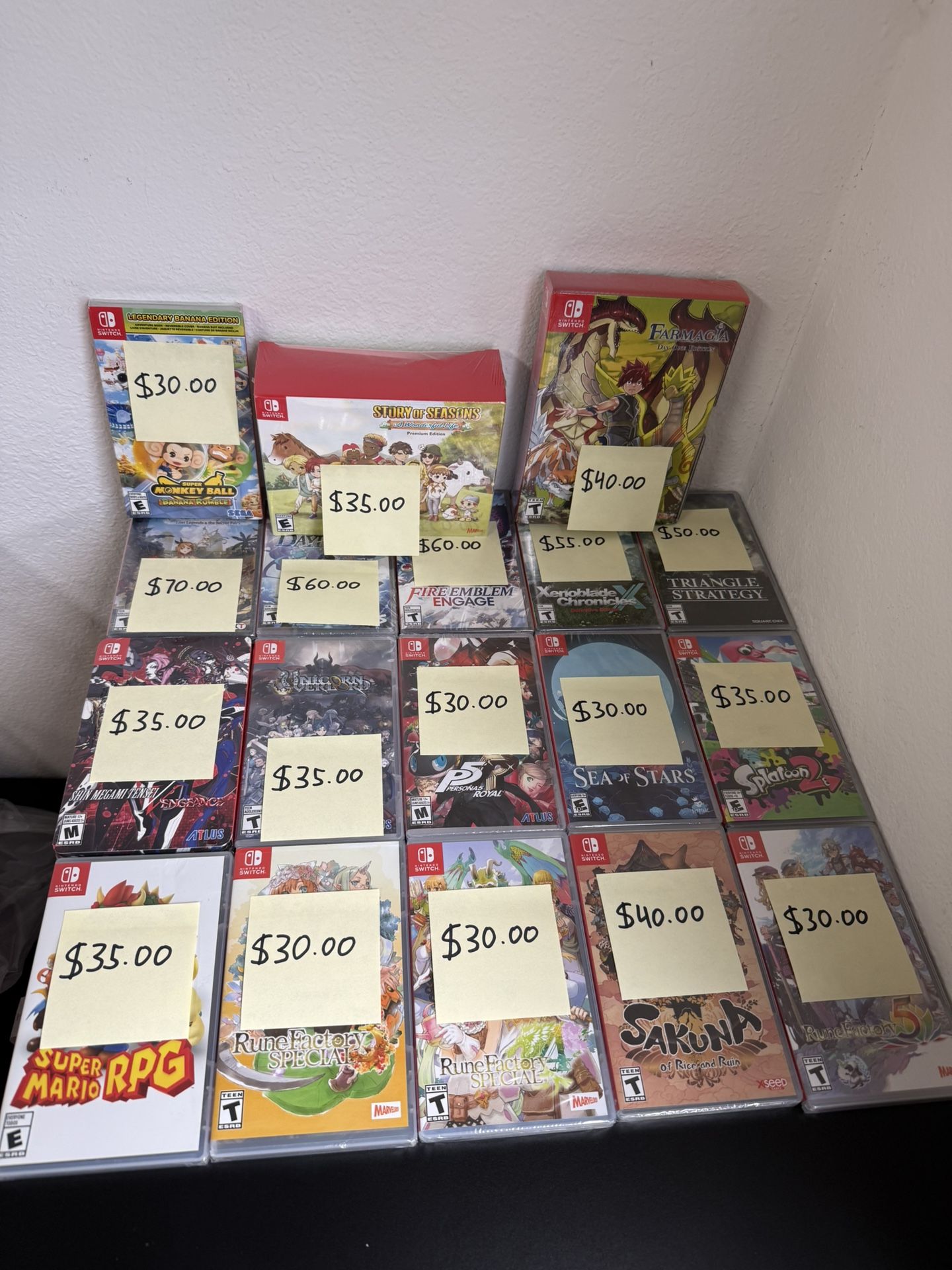 NEW SEALED Nintendo Switch Games for Sale $30-$70.00