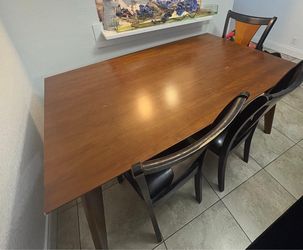 Dining table (wood with 3 chairs)