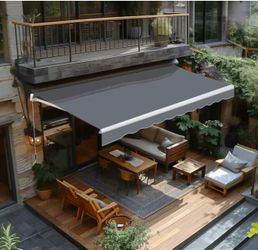Manual Patio Retractable Awning 12Ft