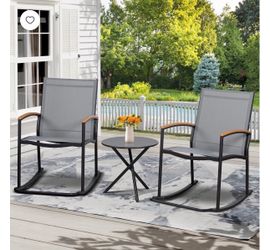3 peice rocking chair set