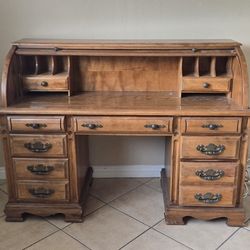 Secretary Desk Solid Oak