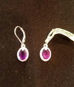 Genuine Amethyst earrings