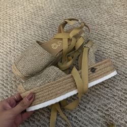 Straight Wedge Sandals 