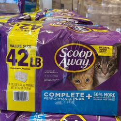 Scoop Away 42LB Complete + Clumping Cat Litter $16.99