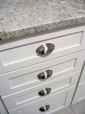 Cup Pull Hardware Timberlake Cabinet American Wood Mark For