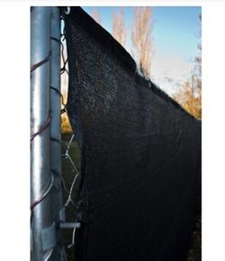 ALEKO BLACK CHAIN LINK FENCE PRIVACY SCREEN.....4 ft x 25 ft.....$ 30