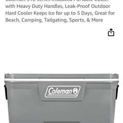 Coleman Cooler