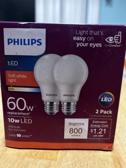 Phillips 2pk Light Bulb