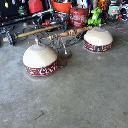 Vintage Coors brand pool table light