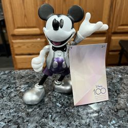 Disney 100 Years Of Wonder Mickey Mouse Articulated Figure.  Size approximately 5 inches tall.  Brand new with tags. 