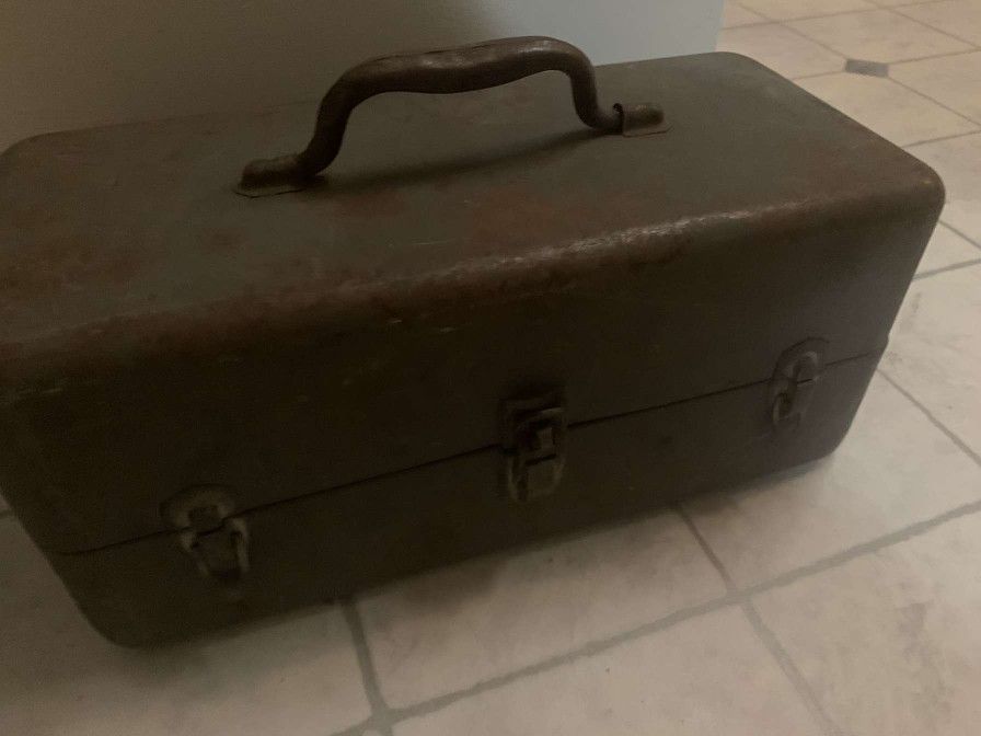 Toolbox With Assorted Tools Inside