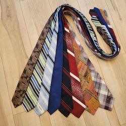 Men's Ties Bundle: Haggar, G. Gallani, Bass, Talbot Studio & More! 8 total ties.