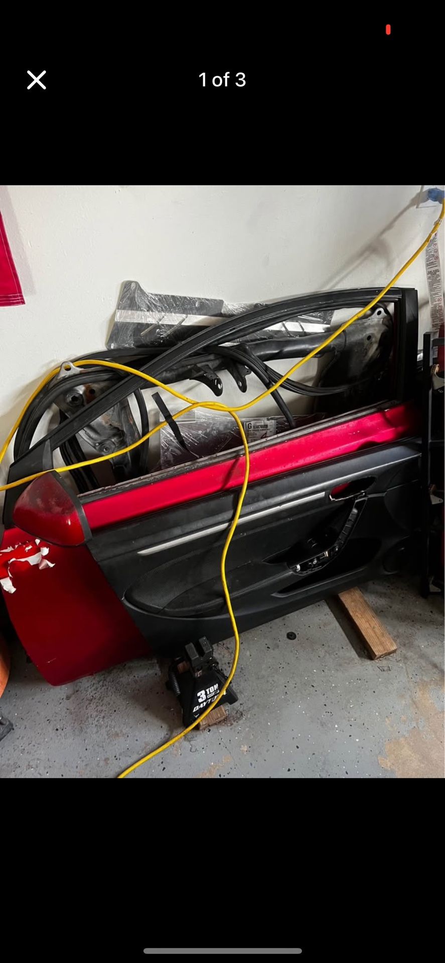 Honda Civic Si Coupe Driver Door With Switch