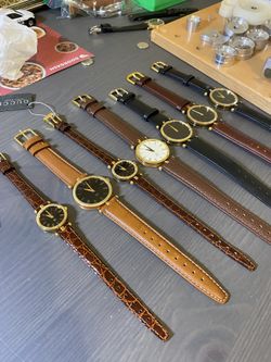 Genuine Restored Vintage Gucci Watches Mens And Womens Stack 2000M And L