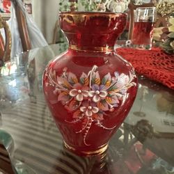 Swarovski Red Vase Antique