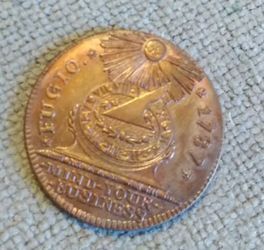 1787 Fugio  Cent Restrike