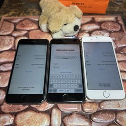 Lot of 3 Apple iphones 6-6s ( read)