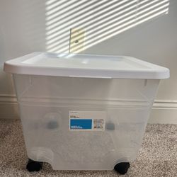 50qt Rolling Storage Box