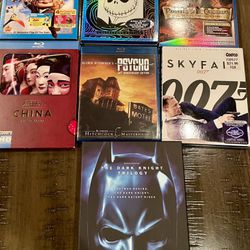 Lot of 10 mint condition Blu Ray movies