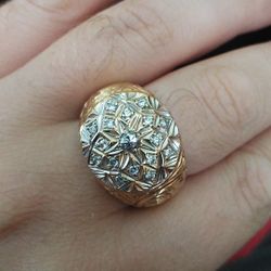 Gold And DIAMONDS Ottoman Persian Ring 