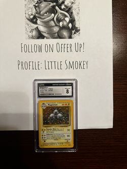 Pokémon CGC 8 Magneton Holo 1999 Base Set