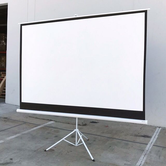 (NEW) $70 Tripod Stand 100” Projector Screen 16:9 Ratio Projection Home Theater Movie