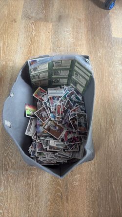 Baseball cards bin