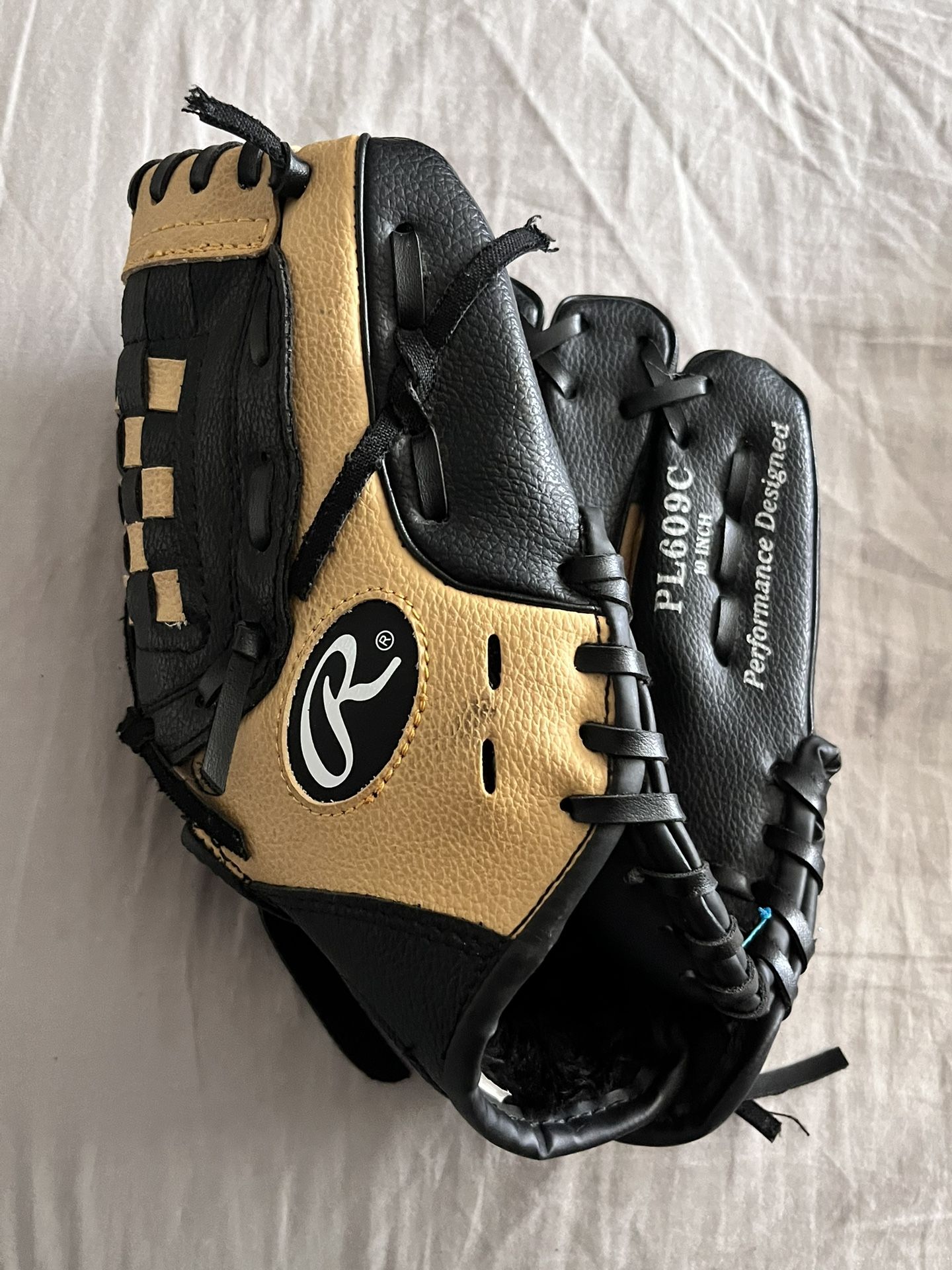 Rawlings 10" youth baseball glove - black & brown