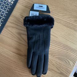 Winter Faux Suede Gloves M/L NWT