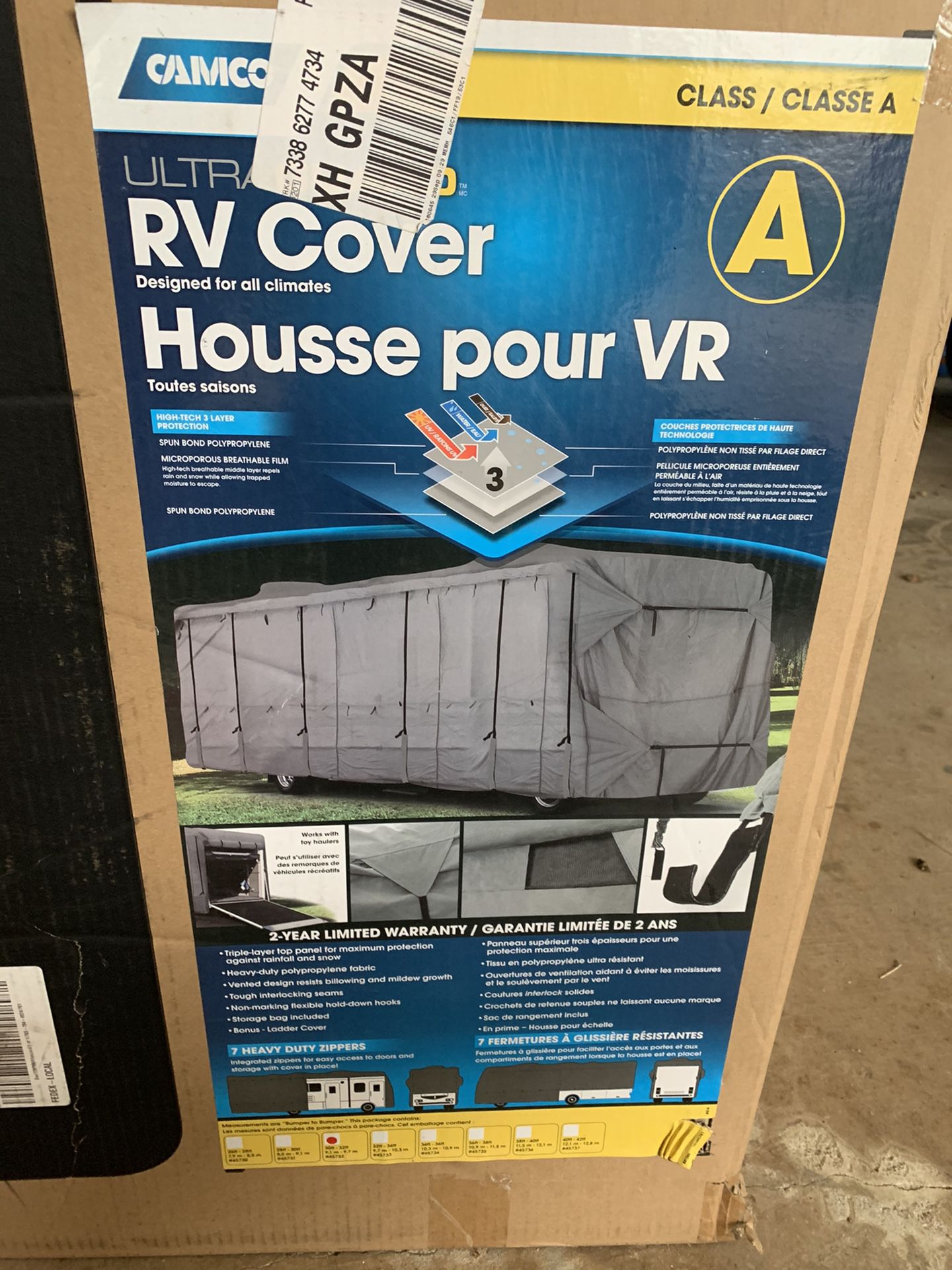 Camco RV Cover 30-32 feet, Gray
