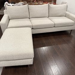 99in 3 Seat Sofa With Large Ottoman 
