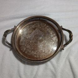 Antique Silver Crosby Plate