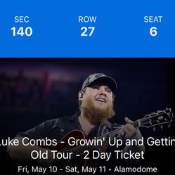 Luke Combs- BOTH Nights! Price Per Ticket