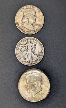 Kennedy, Franklin and Walking Liberty - READ