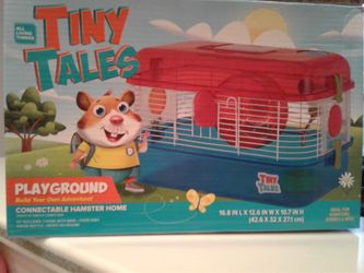 BRAND TINY TALES PLAYGROUND HAMSTER HOME