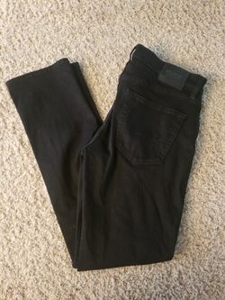 Black Hollister Mens Straight Leg Jeans