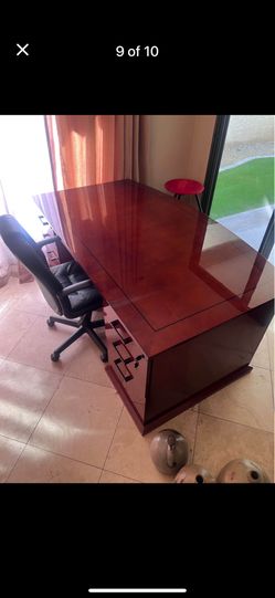 Desk And File Cabinets