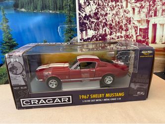 1:18 Scale (Cragar) 1967 Ford Shelby Mustang Diecast Car. New Unopened by Ertl American Muscle