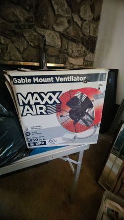 Maxx air Gable mount ventilation fan brand new