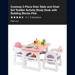 Kids Outside Table With Two Chairs