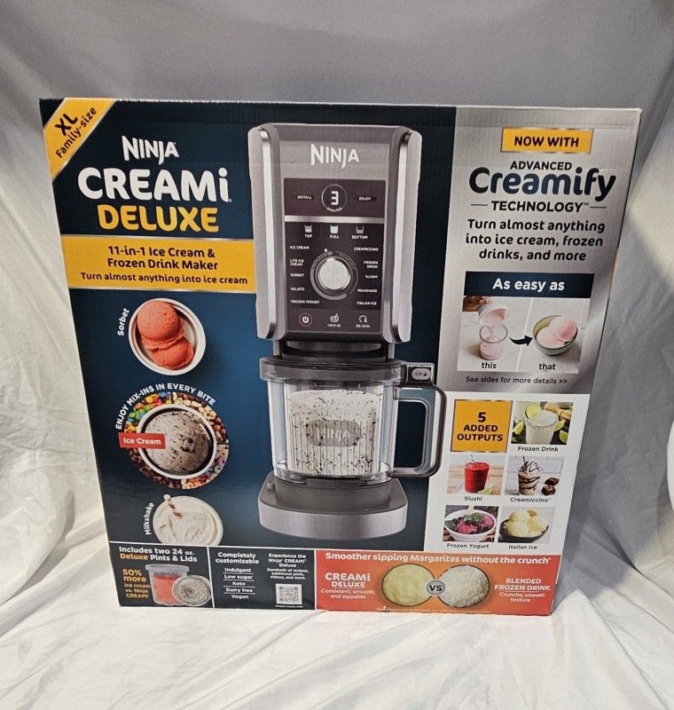 Ninja CREAMi Deluxe 11 in XL Ice Cream Maker