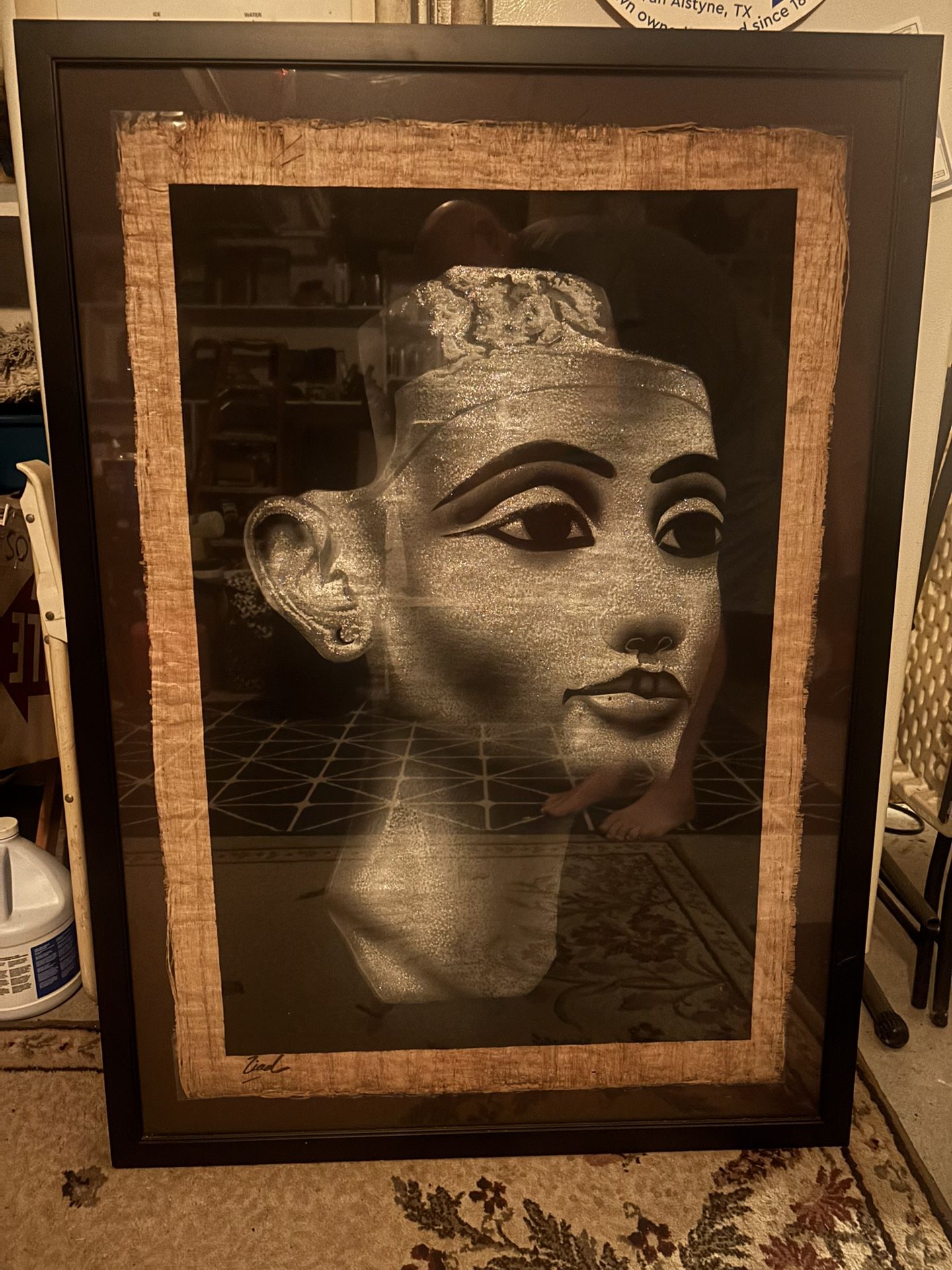 Nefertiti On Papyrus